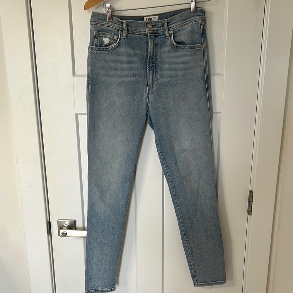 Agolde Women's Straight Leg Jeans - Light Blue